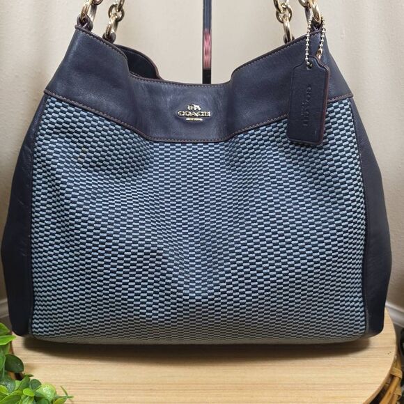 Coach Lexy Legacy Jacquard Shoulder Bag - Picture 2 of 14